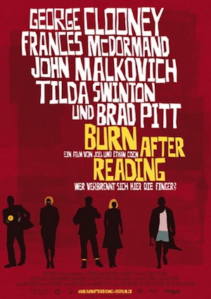 Beste Gute Filme: Filmplakat Burn After Reading